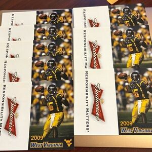 7 West Virginia University 2009 Mountaineer football pocket schedule